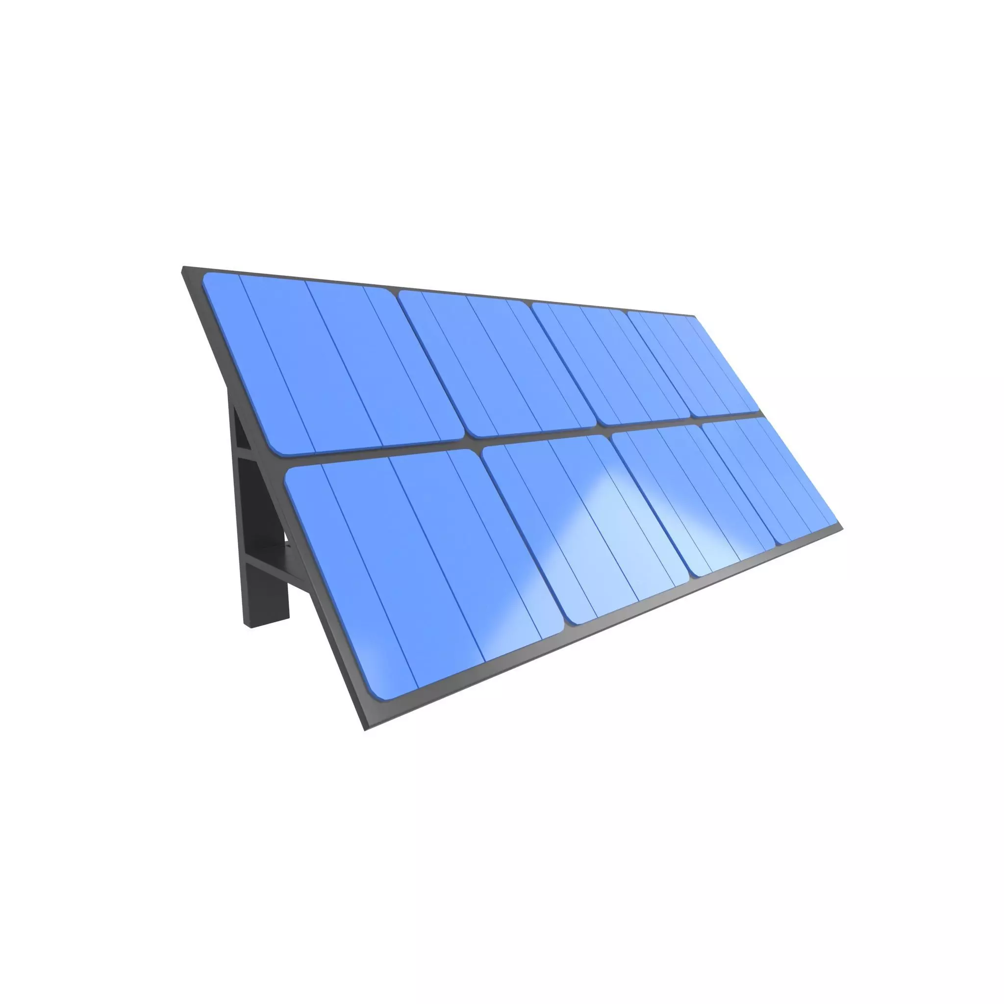 Solar Panel v1 005 Low-poly 3D model_0