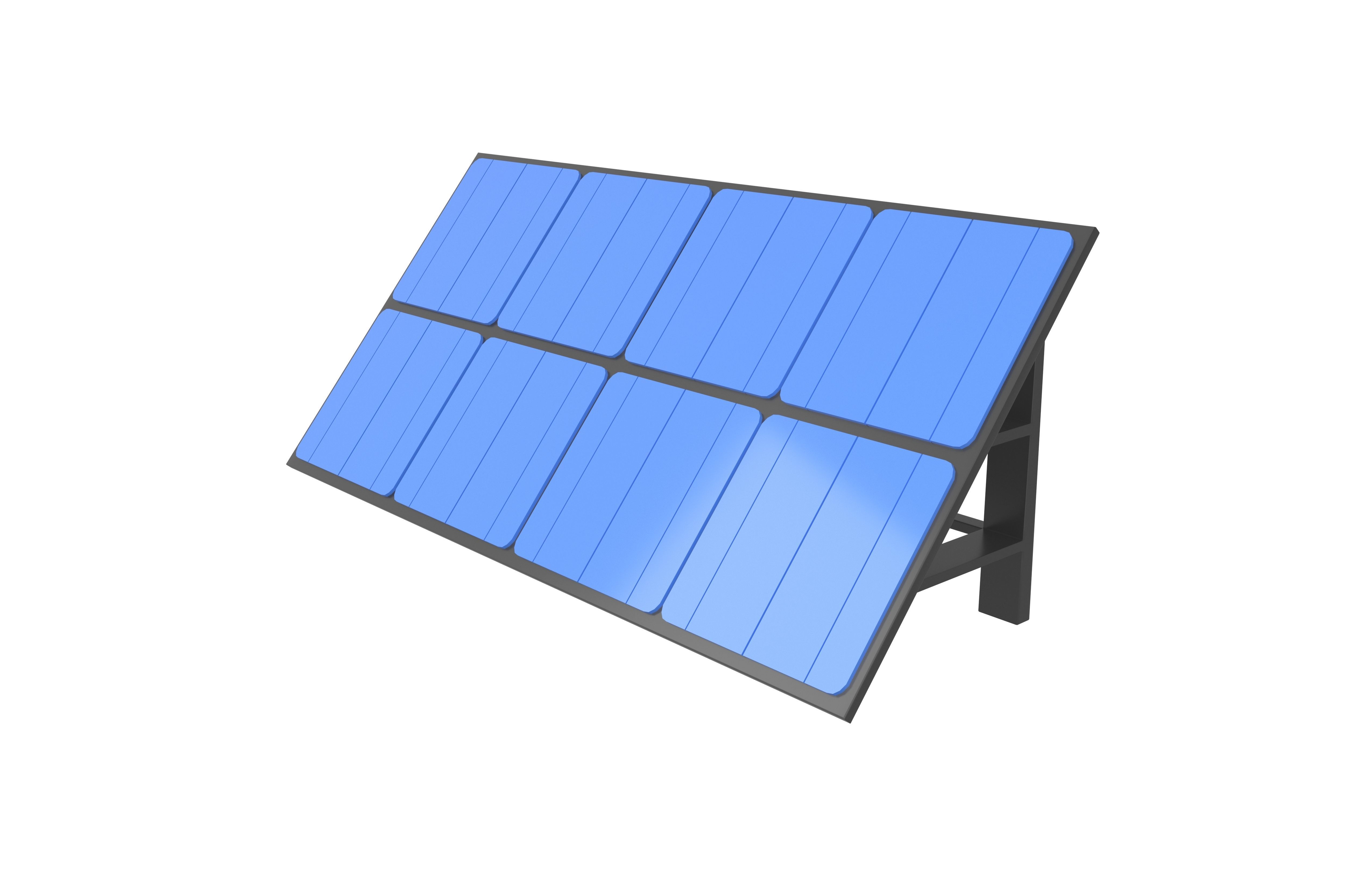 Solar Panel v1 005 Low-poly 3D model_4