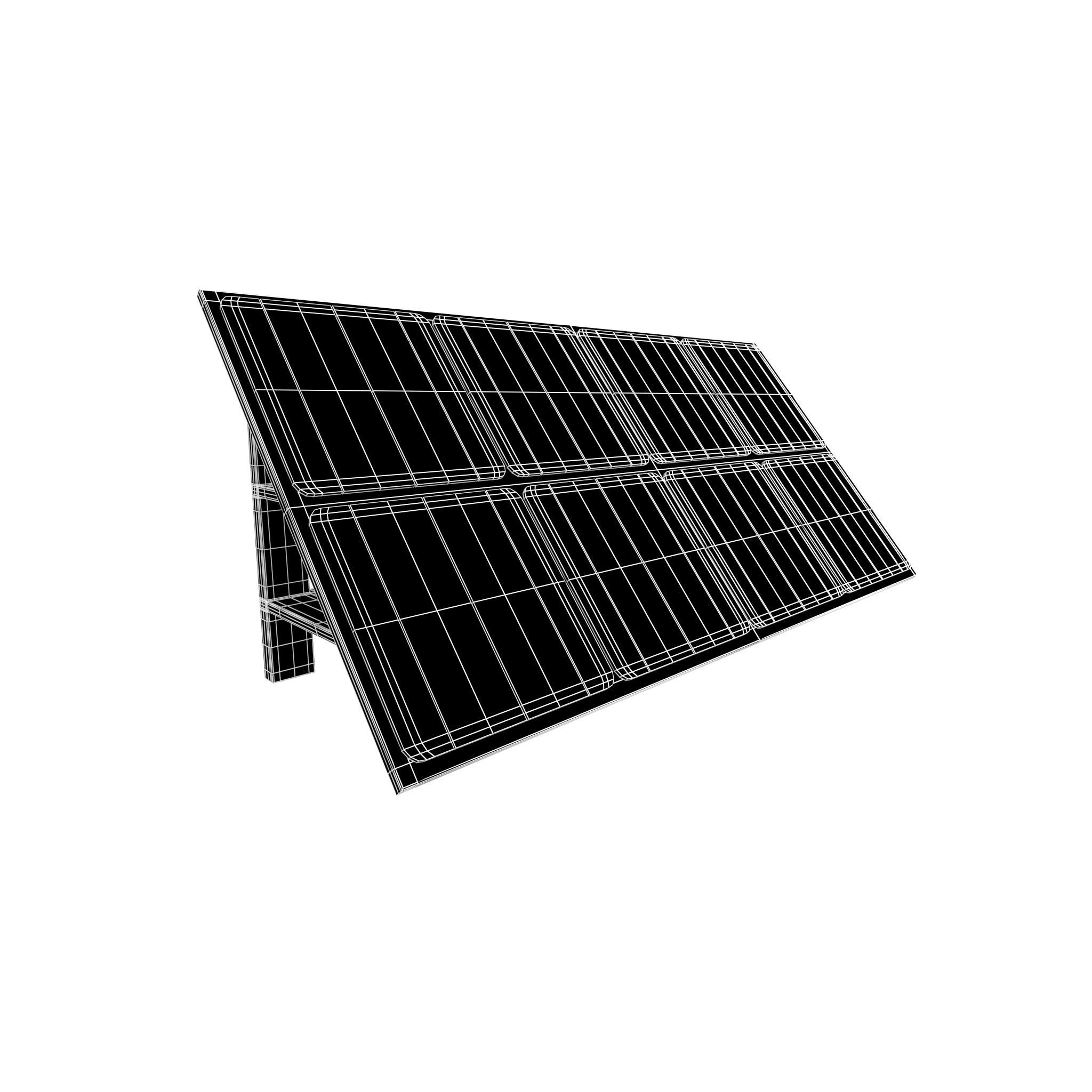 Solar Panel v1 005 Low-poly 3D model_5