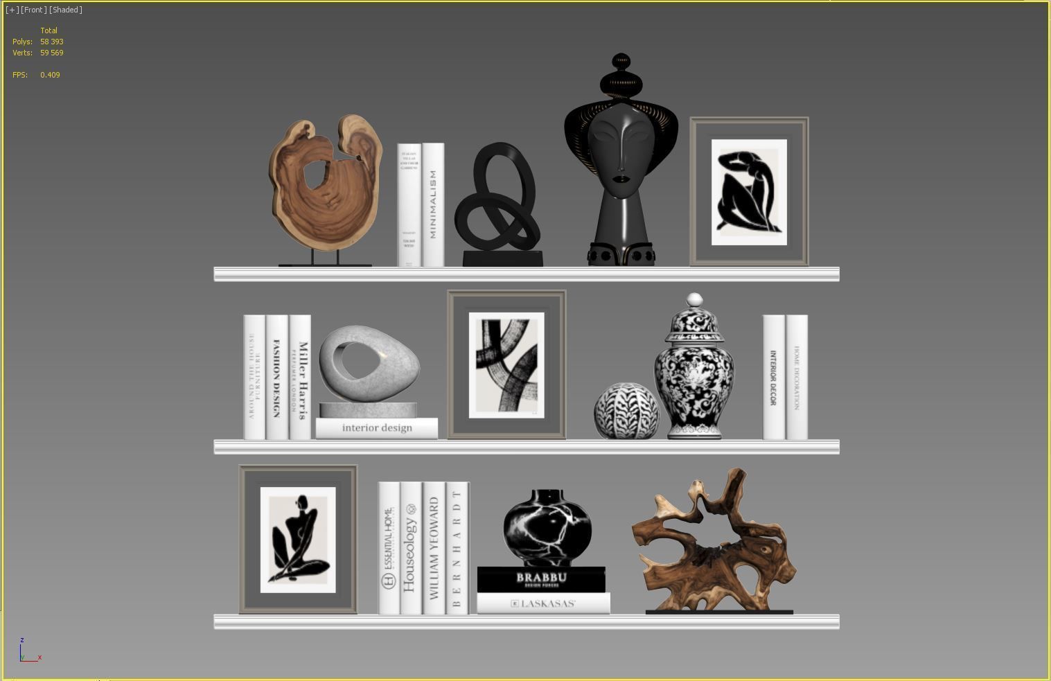 Decor Set 101 3D model_5