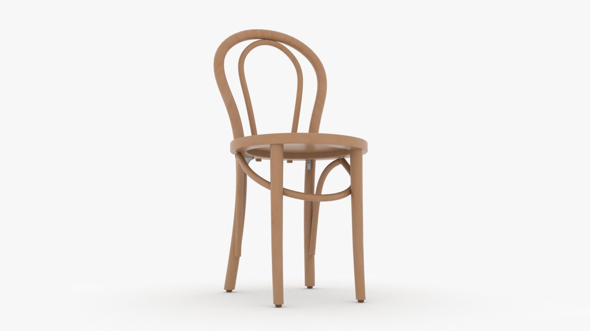 Wooden Chair 3D model_4