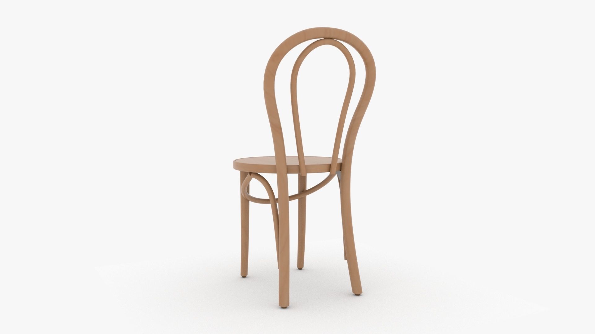 Wooden Chair 3D model_2