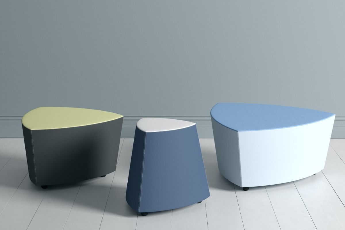 Kastel Collection of Kensho Tables Poufs and Stools 3D model_2