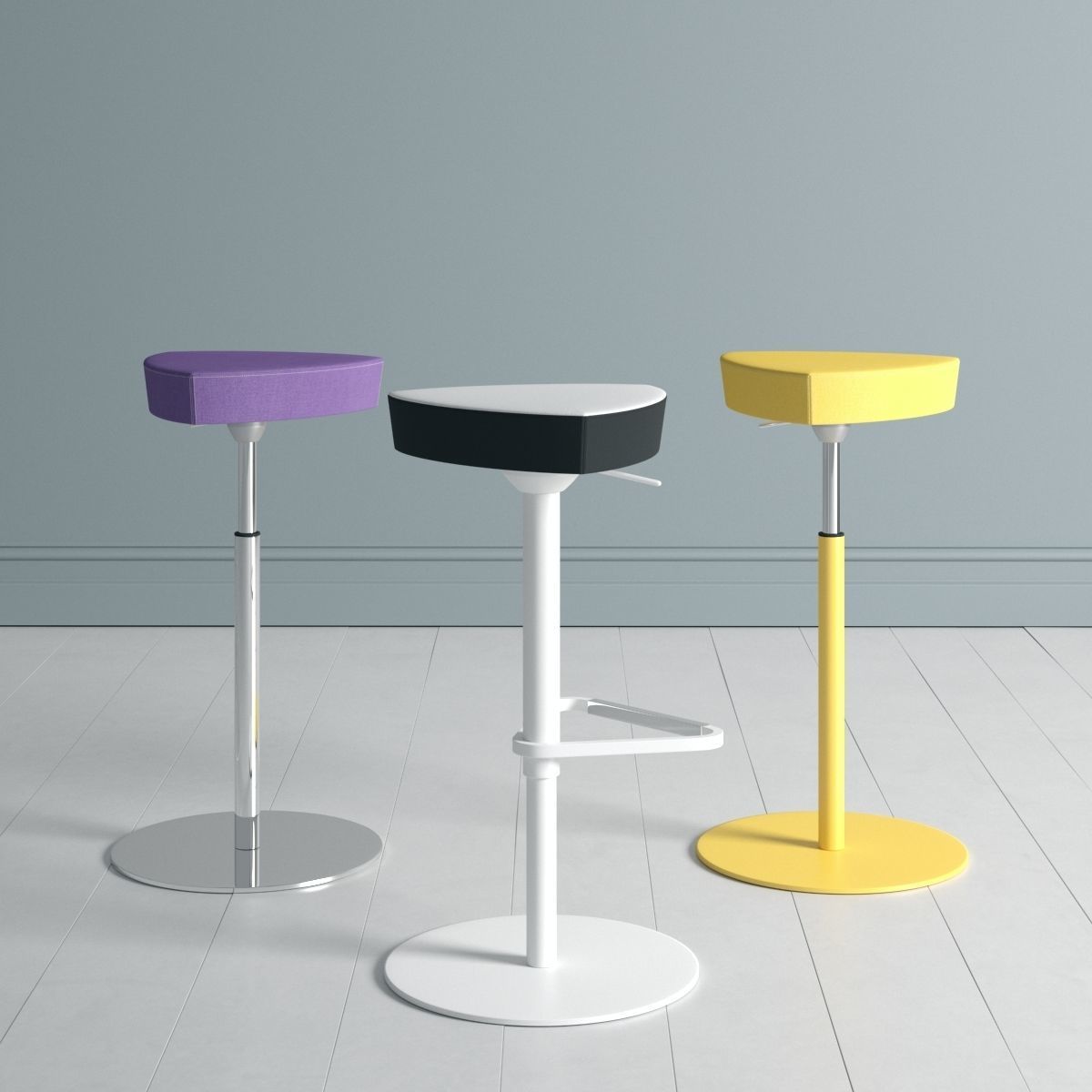 Kastel Collection of Kensho Tables Poufs and Stools 3D model_1