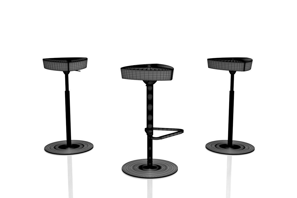 Kastel Collection of Kensho Tables Poufs and Stools 3D model_13