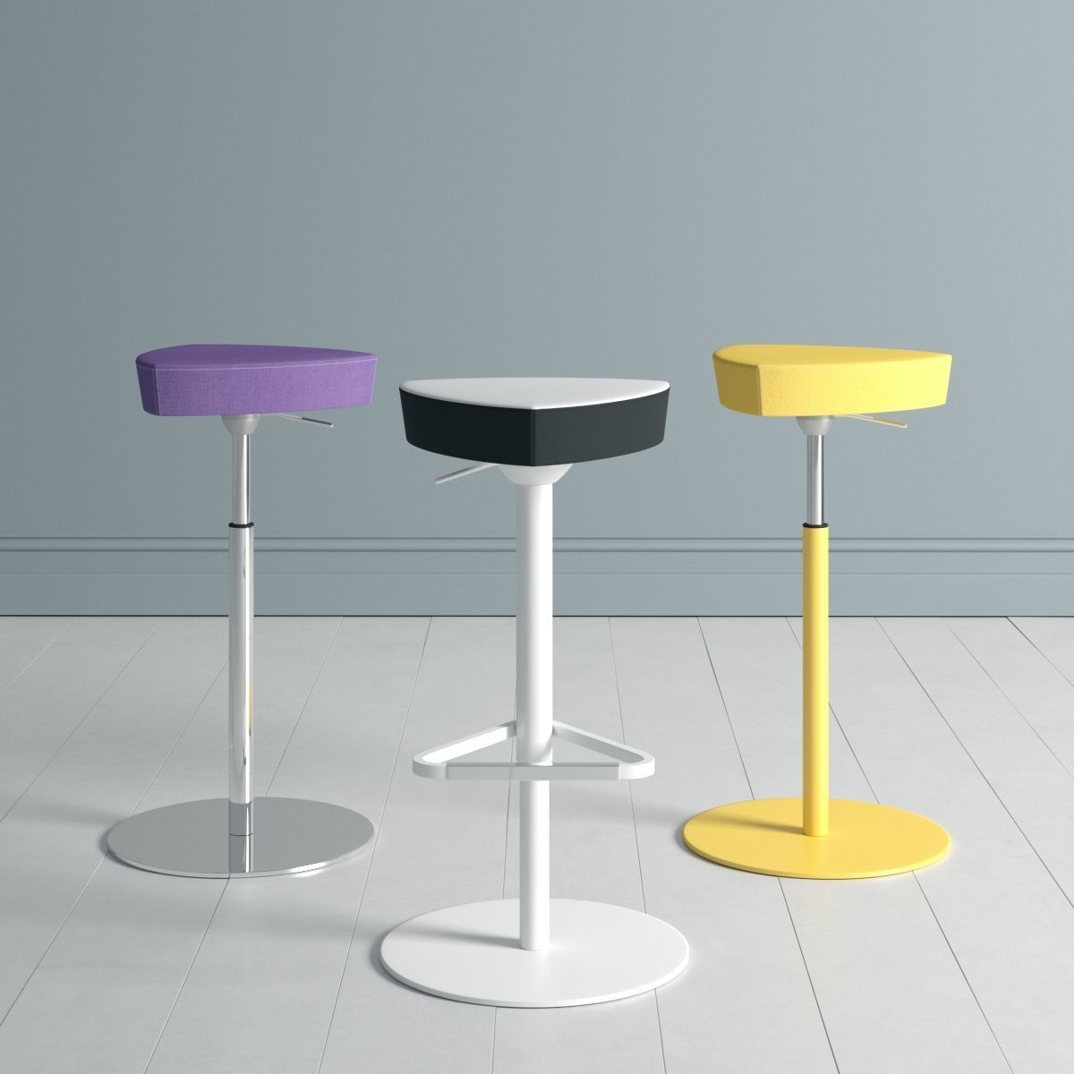Kastel Collection of Kensho Tables Poufs and Stools 3D model_5