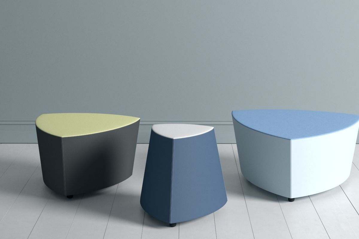 Kastel Collection of Kensho Tables Poufs and Stools 3D model_17
