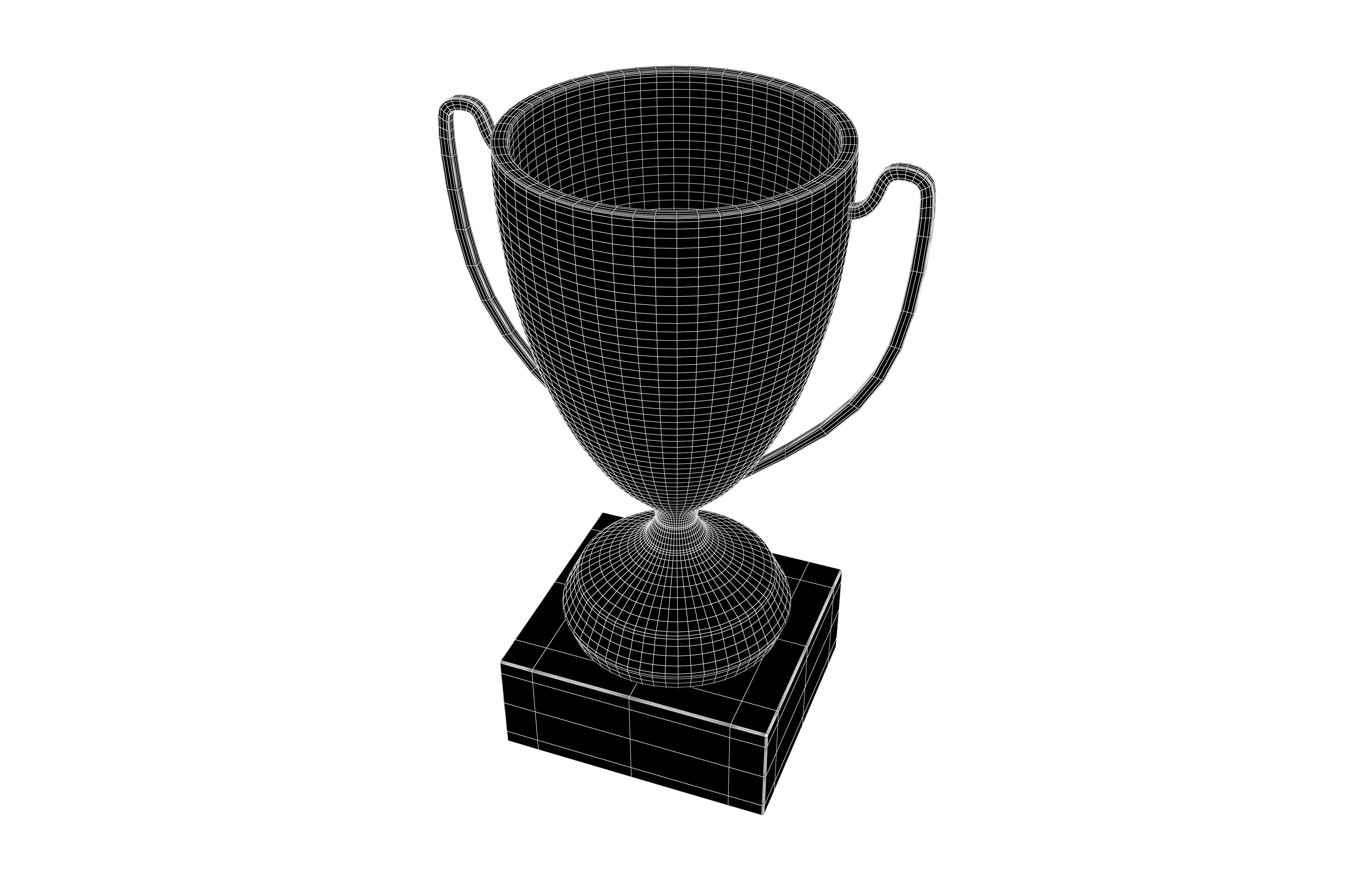 Trophy v3 001 Low-poly 3D model_6