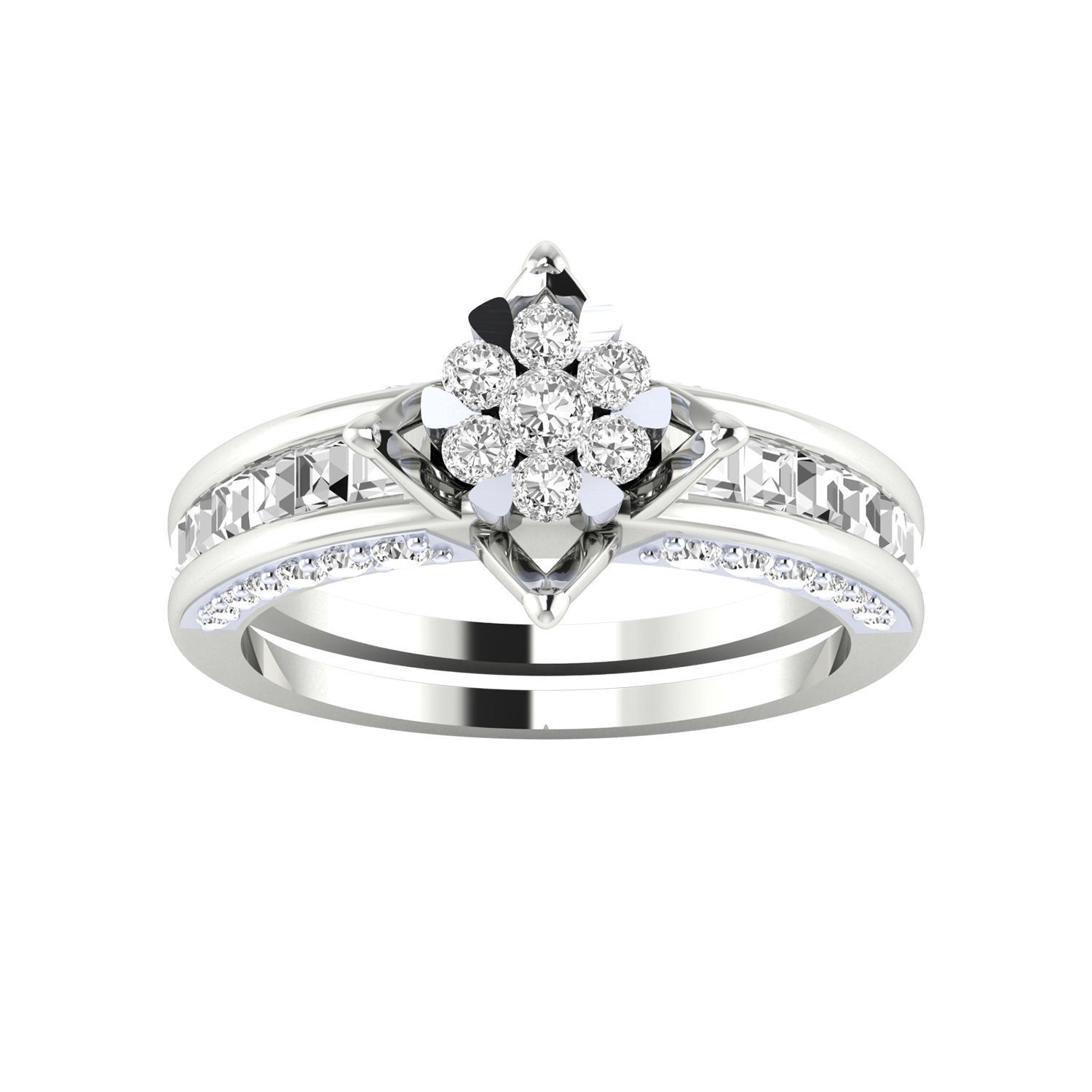 Women ring 3dm render detail 3D print model 3D print model_1