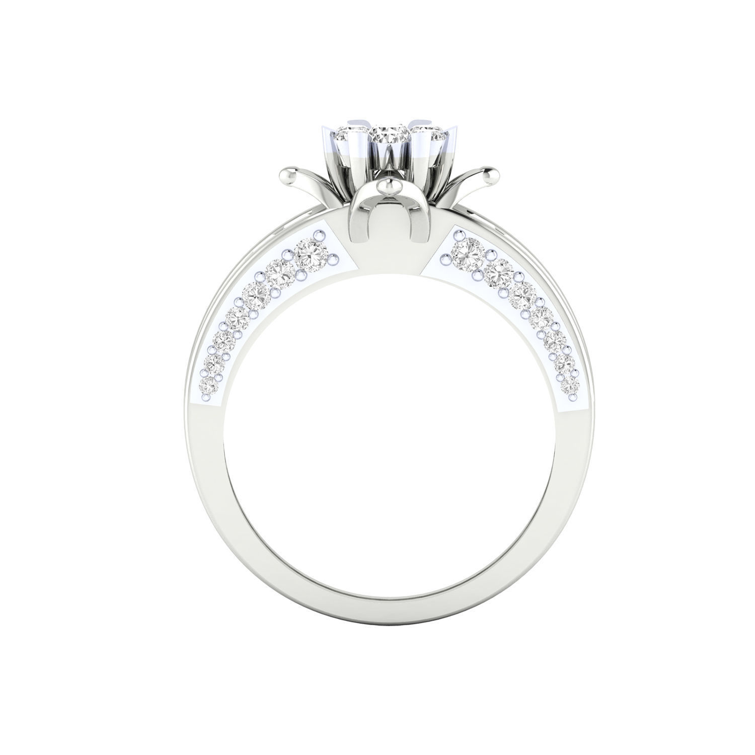 Women ring 3dm render detail 3D print model 3D print model_8