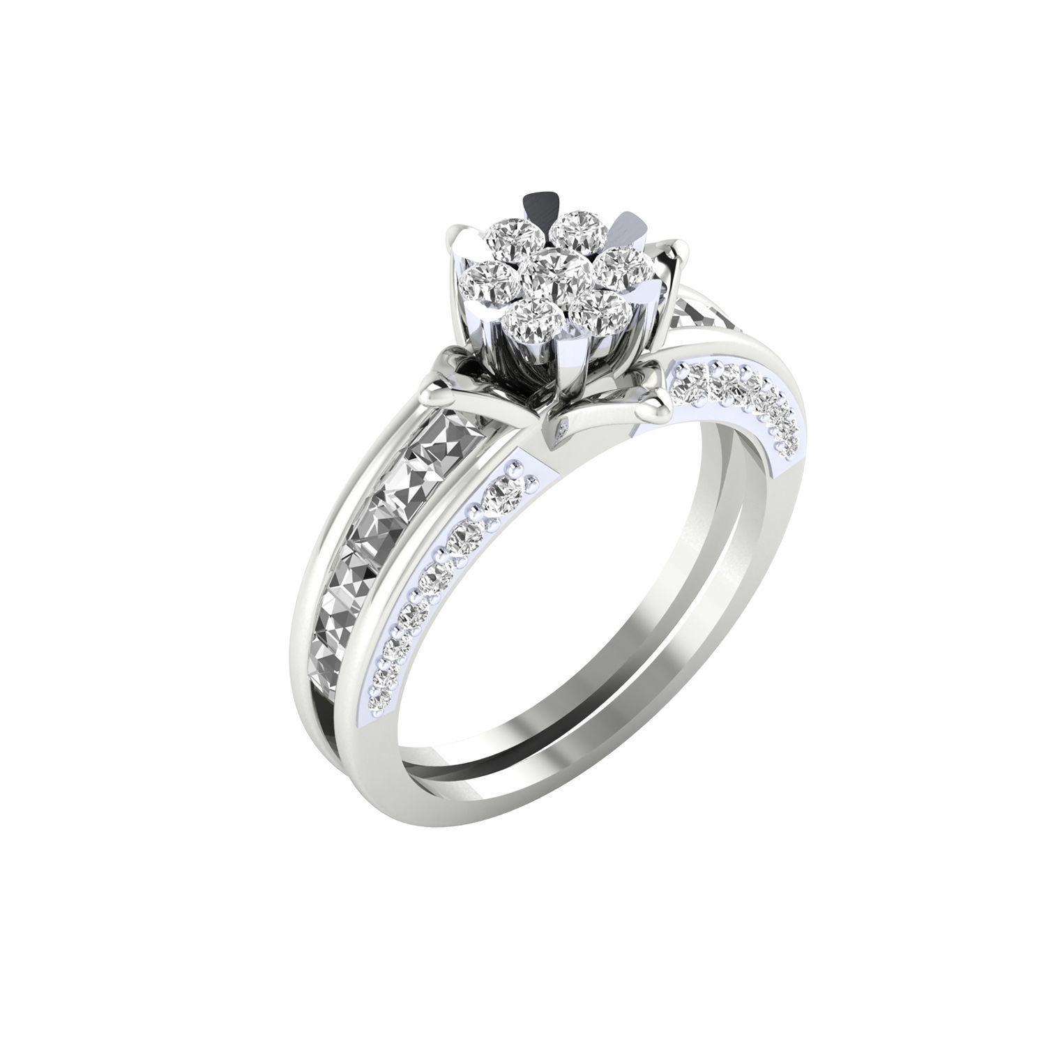 Women ring 3dm render detail 3D print model 3D print model_9