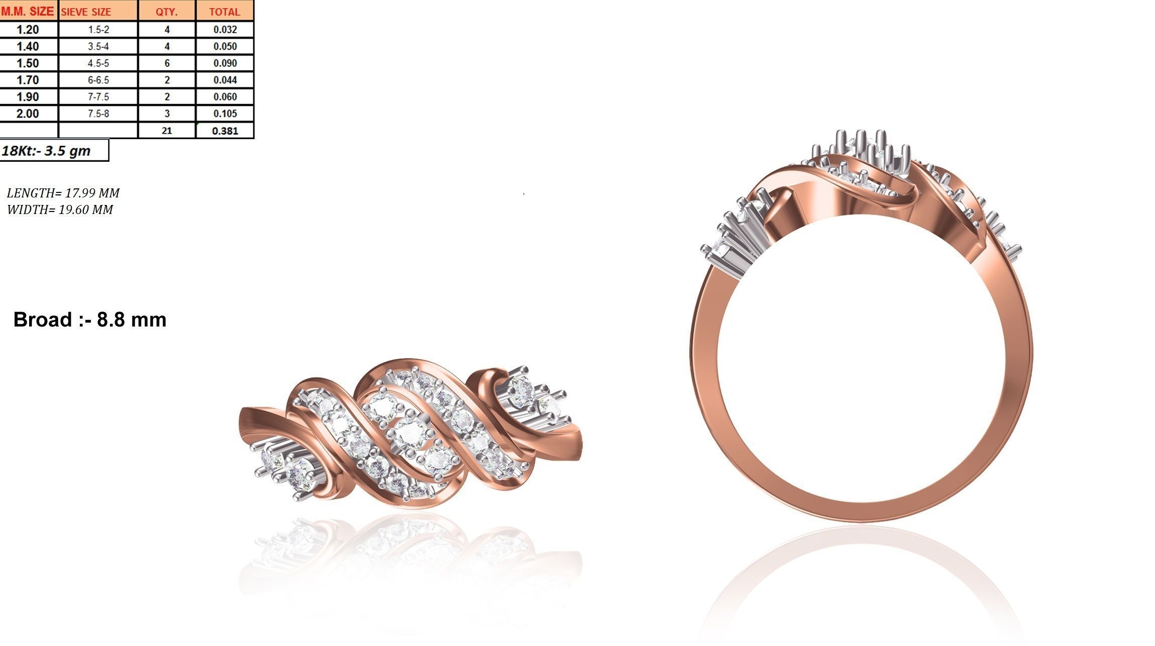 Women ring 3dm render detail 3D print model 3D print model_2