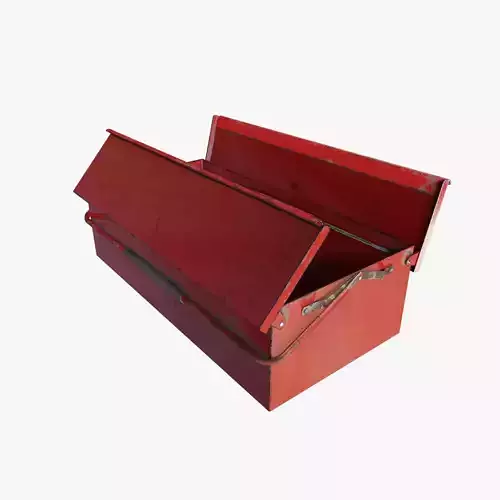 RIGGED Toolbox Low-poly 3D model