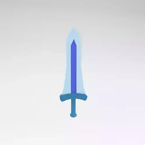 Low poly Sword 025 Low-poly 3D model