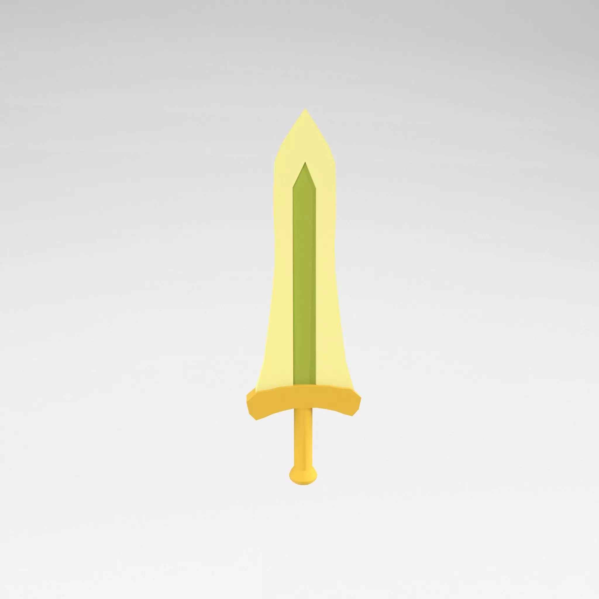 Low poly Sword 026 Low-poly 3D model_0