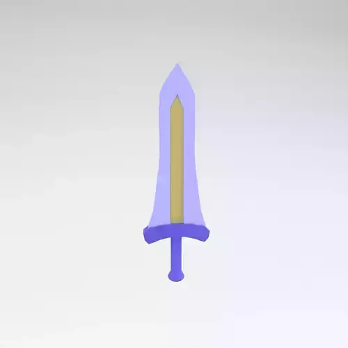 Low poly Sword 027 Low-poly 3D model