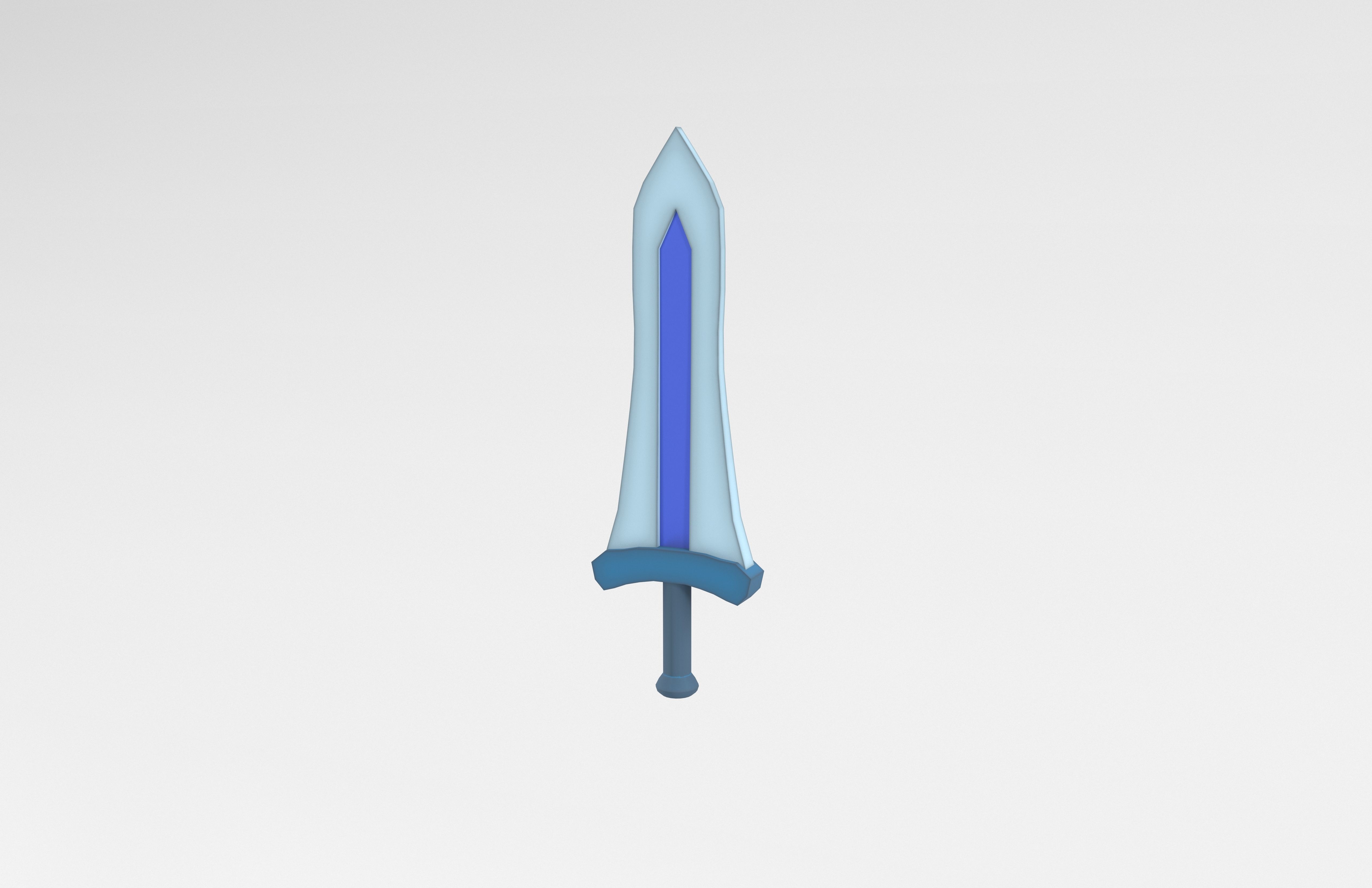 Low poly Sword 028 Low-poly 3D model_2