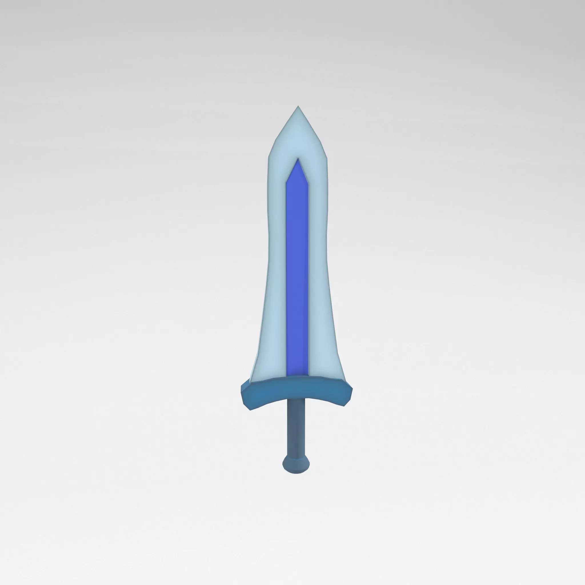 Low poly Sword 028 Low-poly 3D model_0