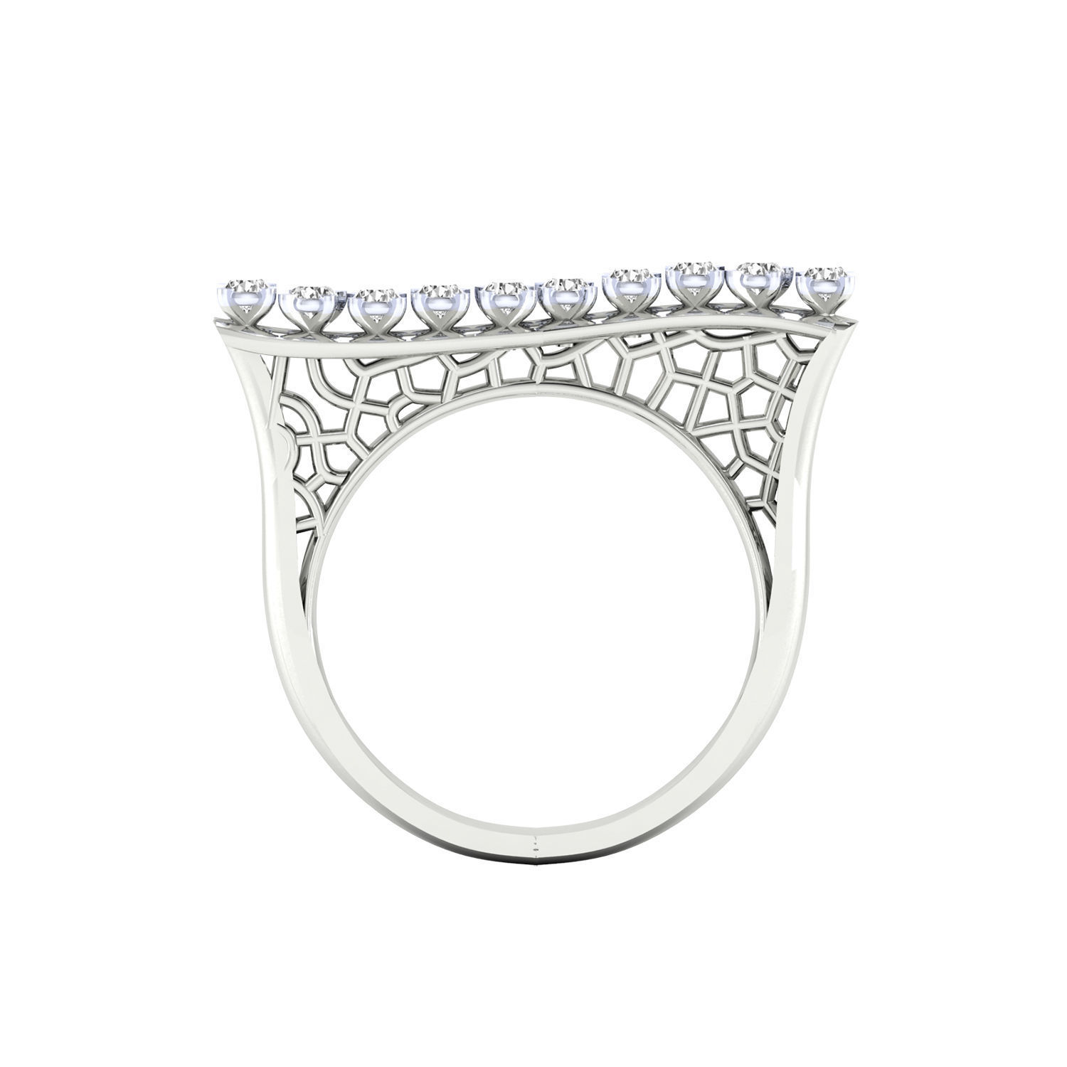 Women ring 3dm render detail 3D print model 3D print model_6