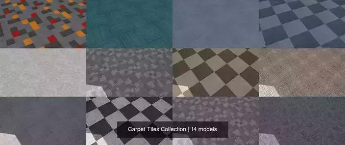 Carpet Tiles Collection Texture