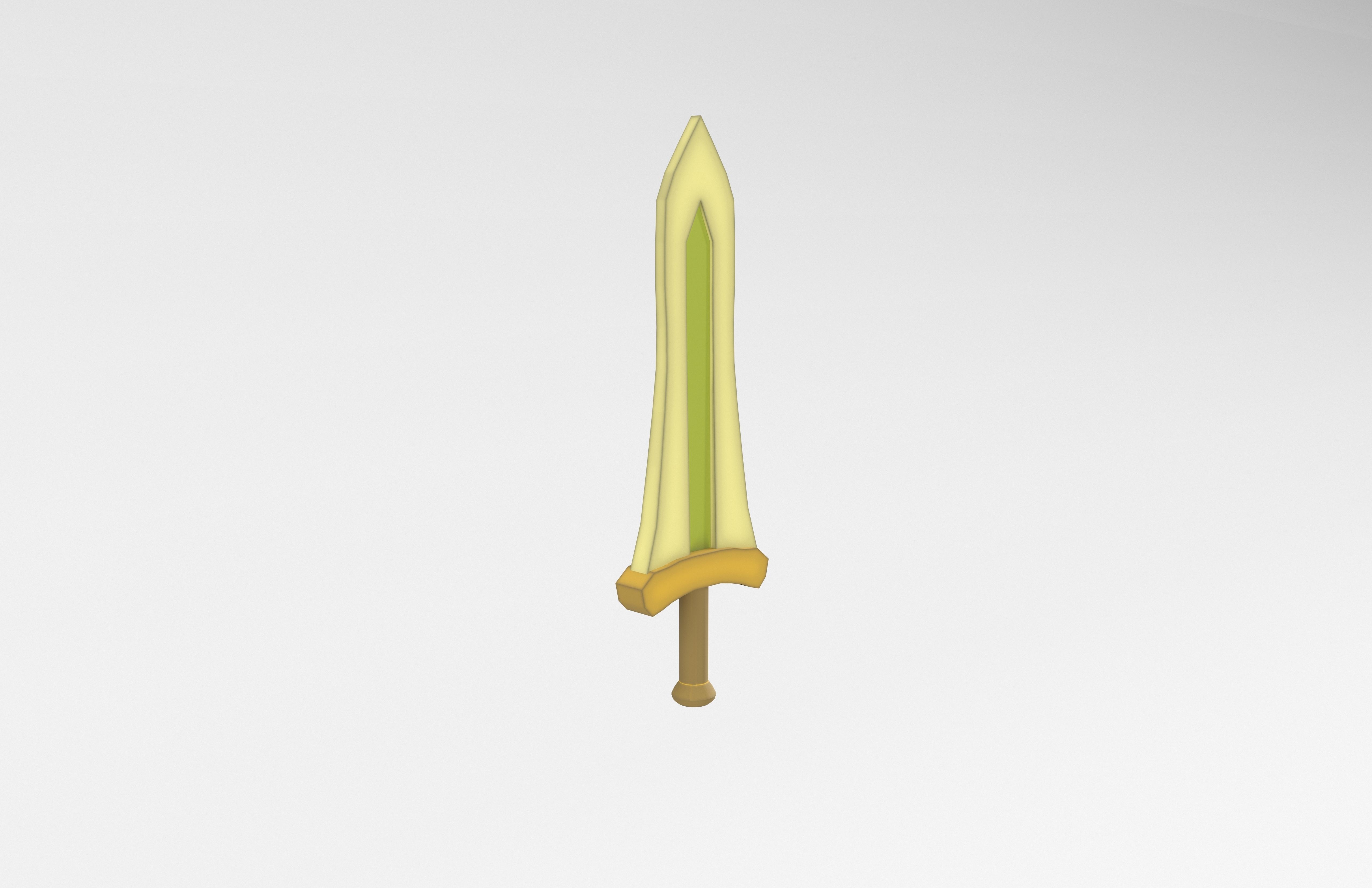 Low poly Sword 029 Low-poly 3D model_3