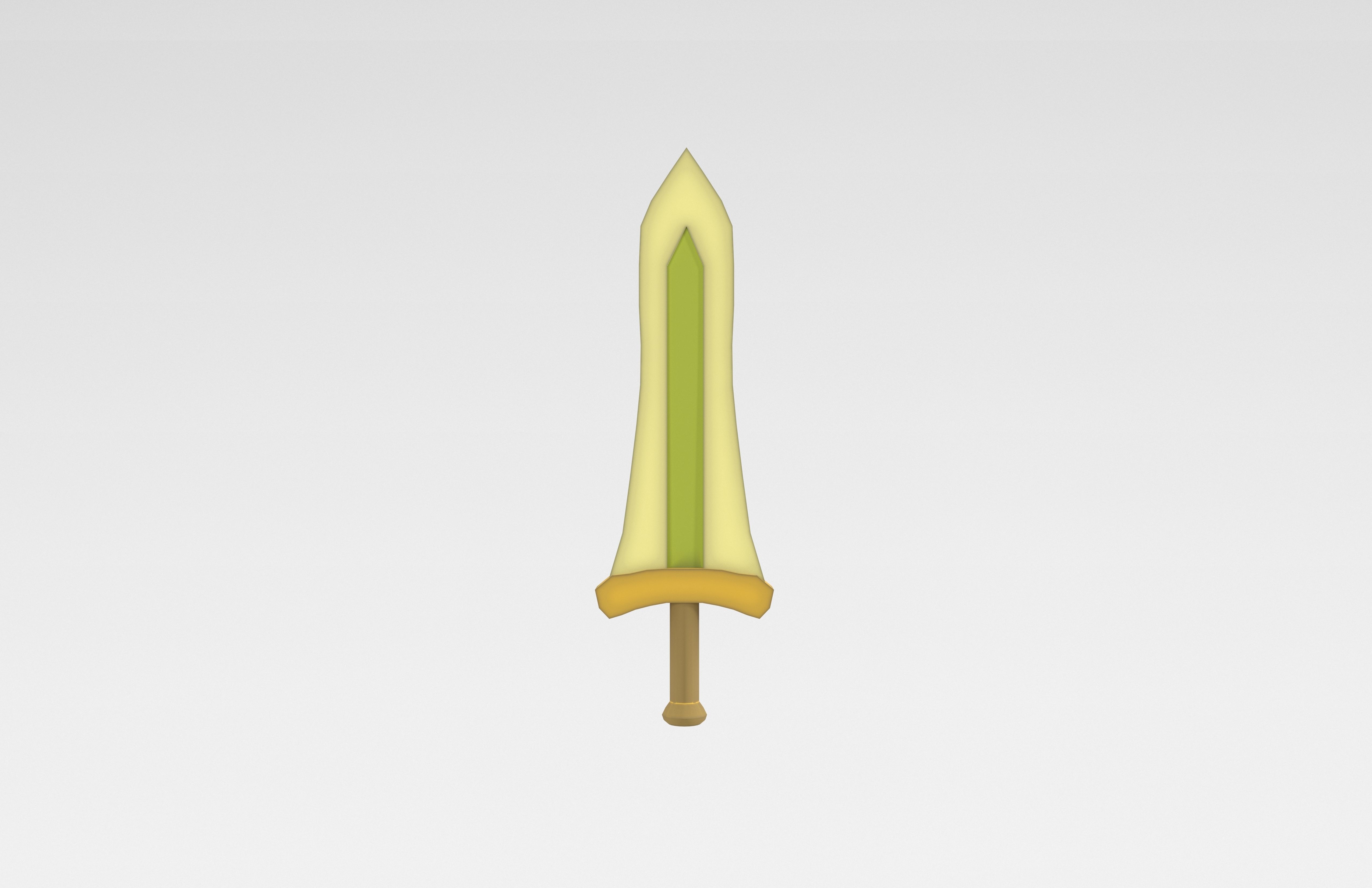 Low poly Sword 029 Low-poly 3D model_1
