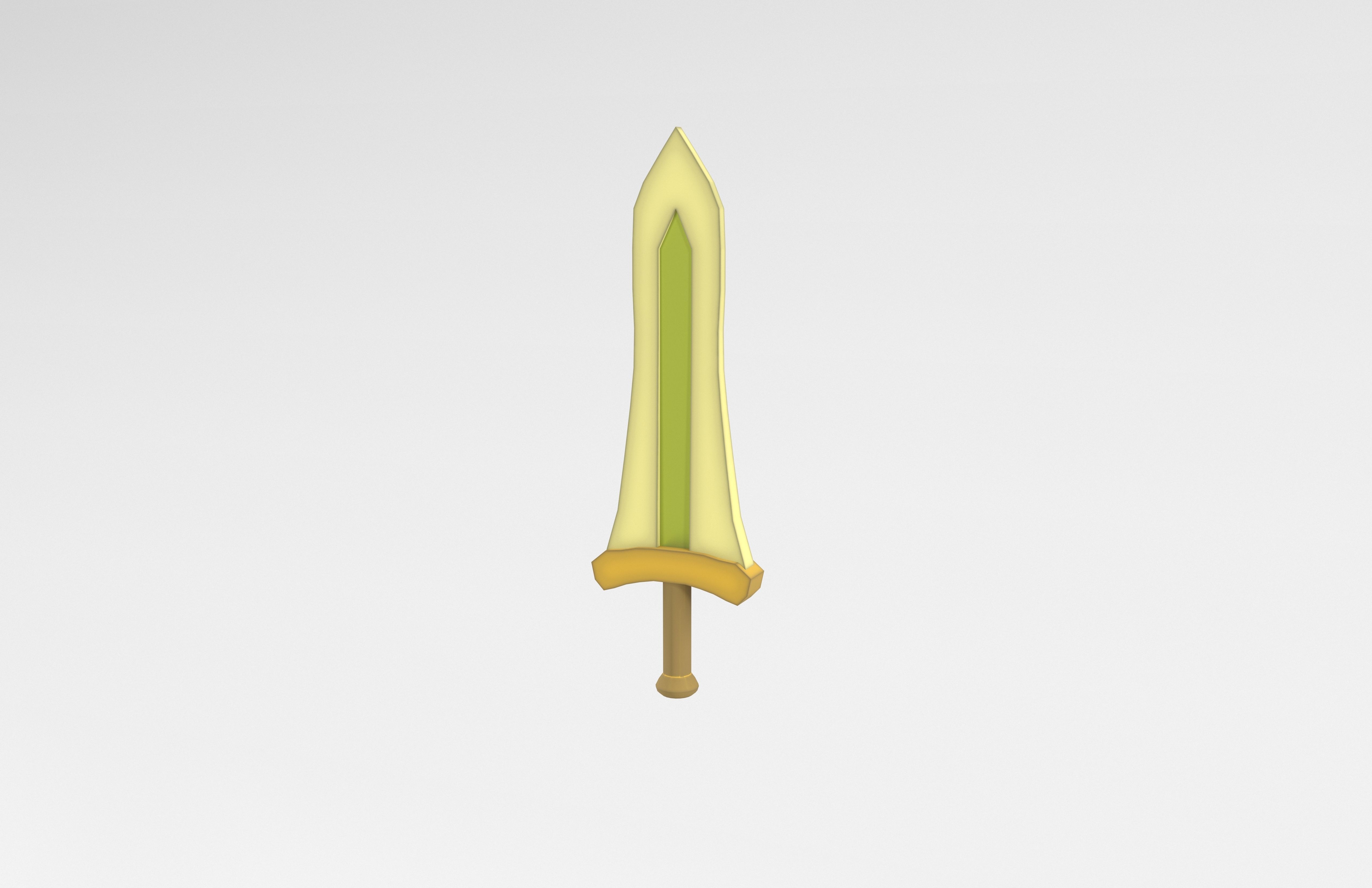 Low poly Sword 029 Low-poly 3D model_2