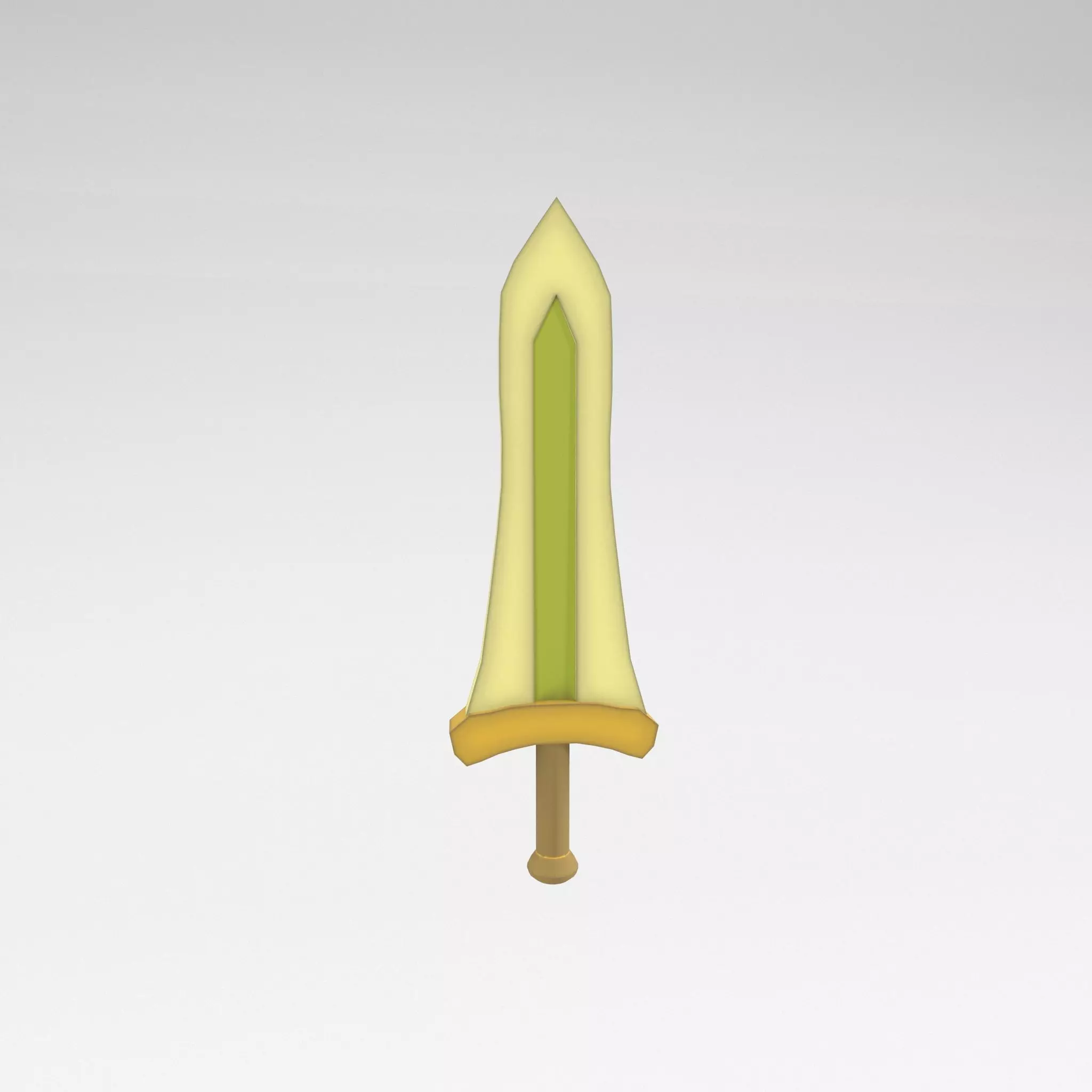 Low poly Sword 029 Low-poly 3D model_0