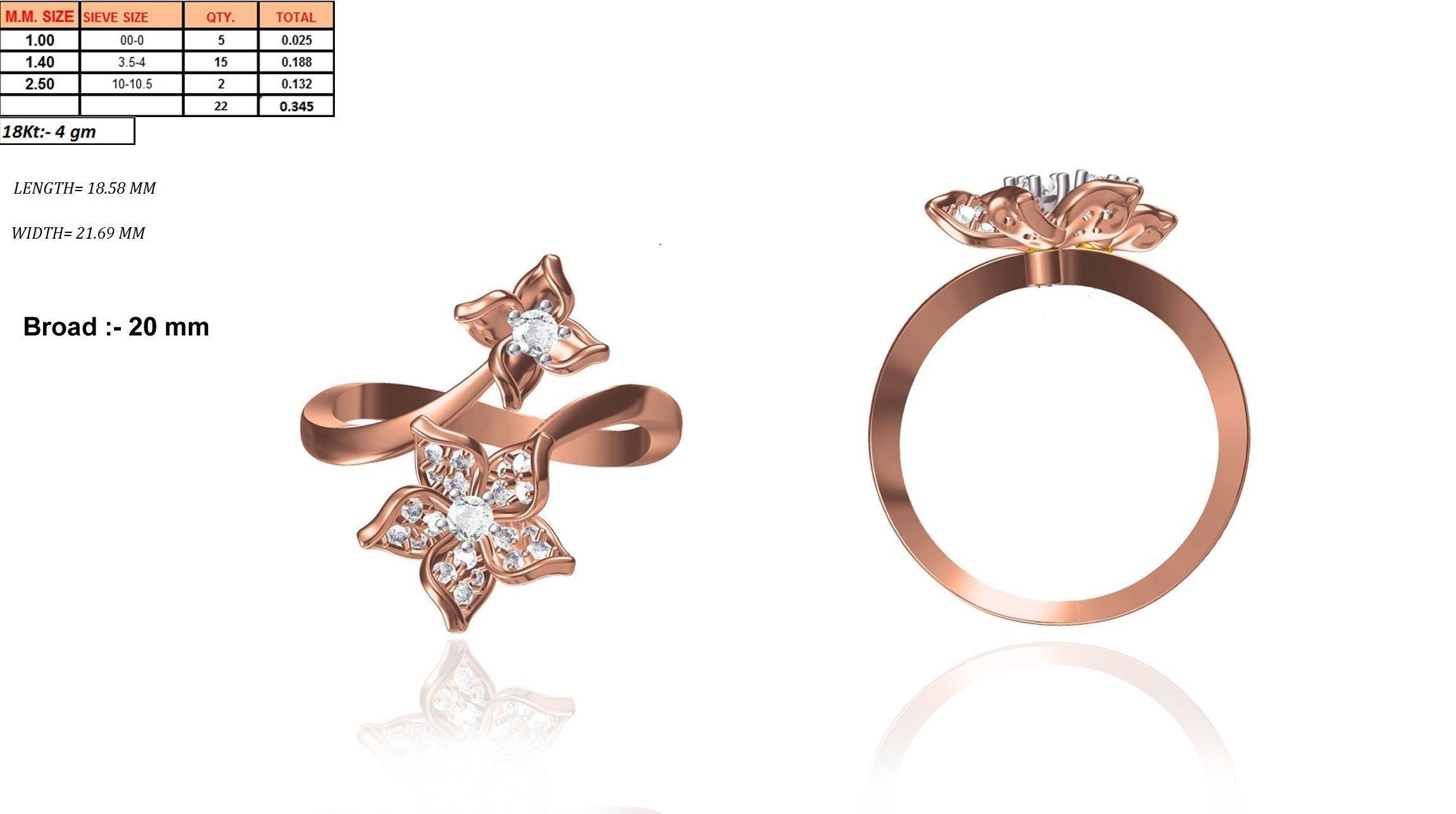 Women ring 3dm render detail 3D print model 3D print model_1