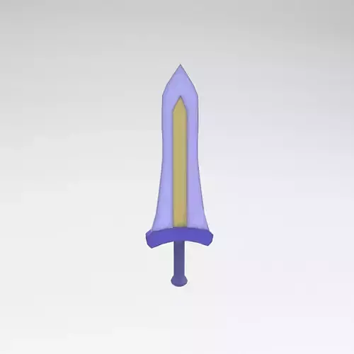 Low poly Sword 030 Low-poly 3D model