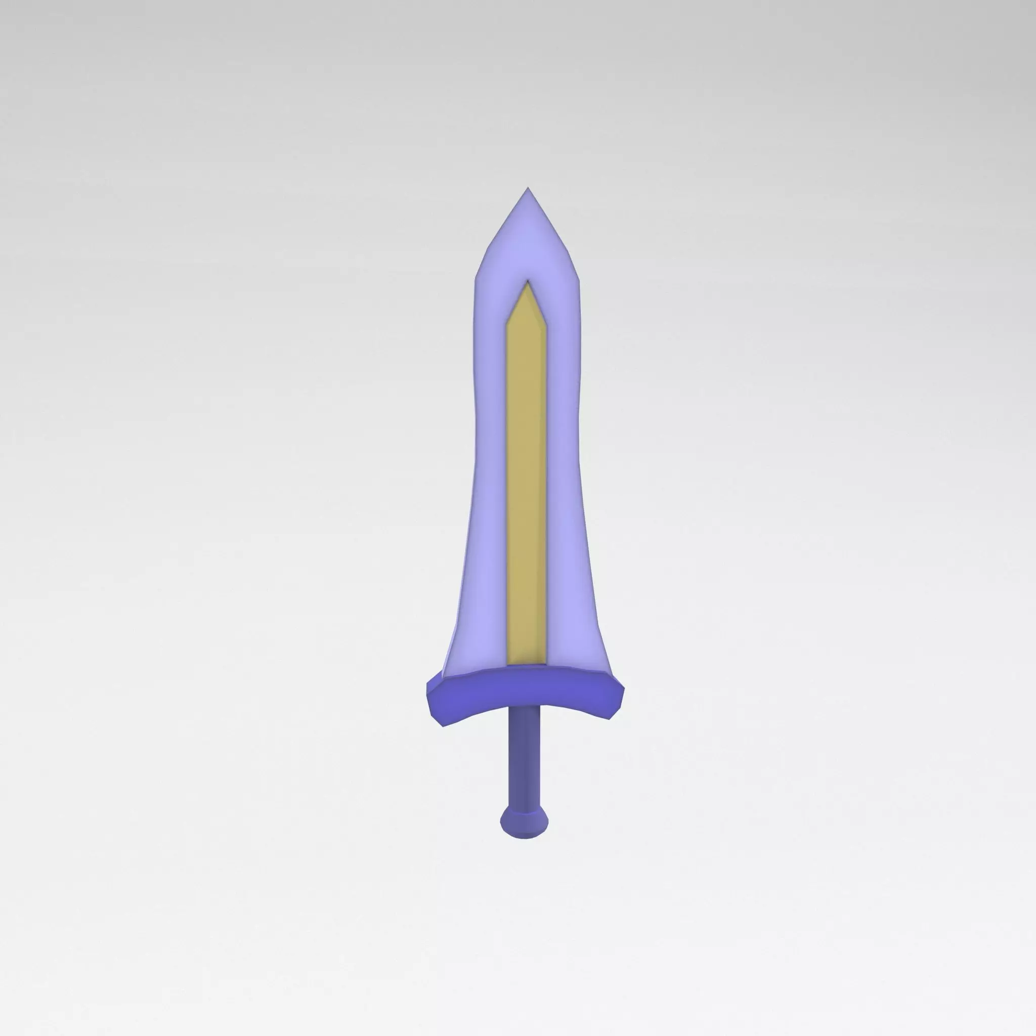 Low poly Sword 030 Low-poly 3D model_0