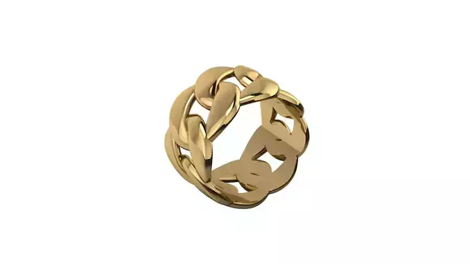 Cuban chain ring famous design