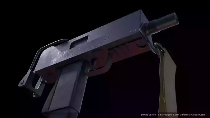 INGRAM M10 SMG -  4k textures 3D model