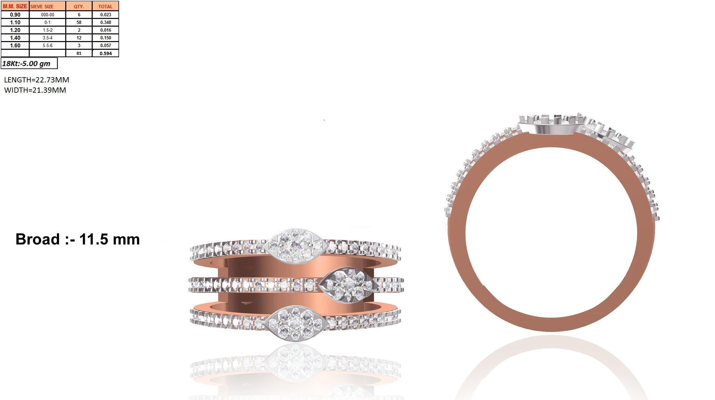 Women ring 3dm render detail 3D print model 3D print model_2