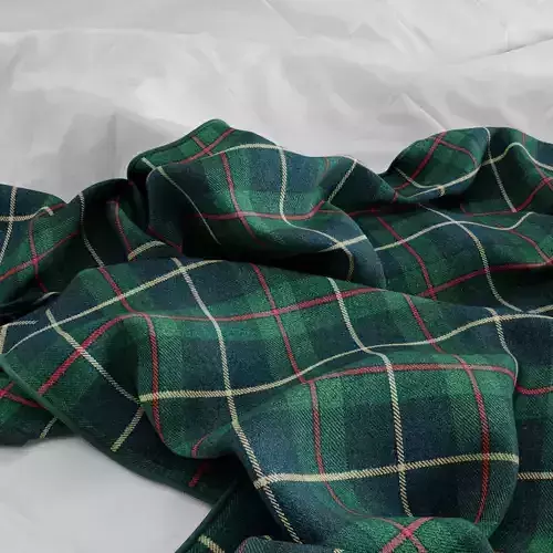 Tartan Plaid Pattern Fabric 09 Pbr 4k Seamless