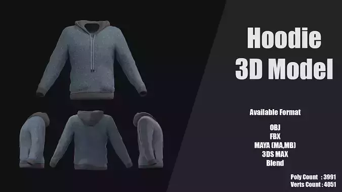 Hoodie 3D Model
