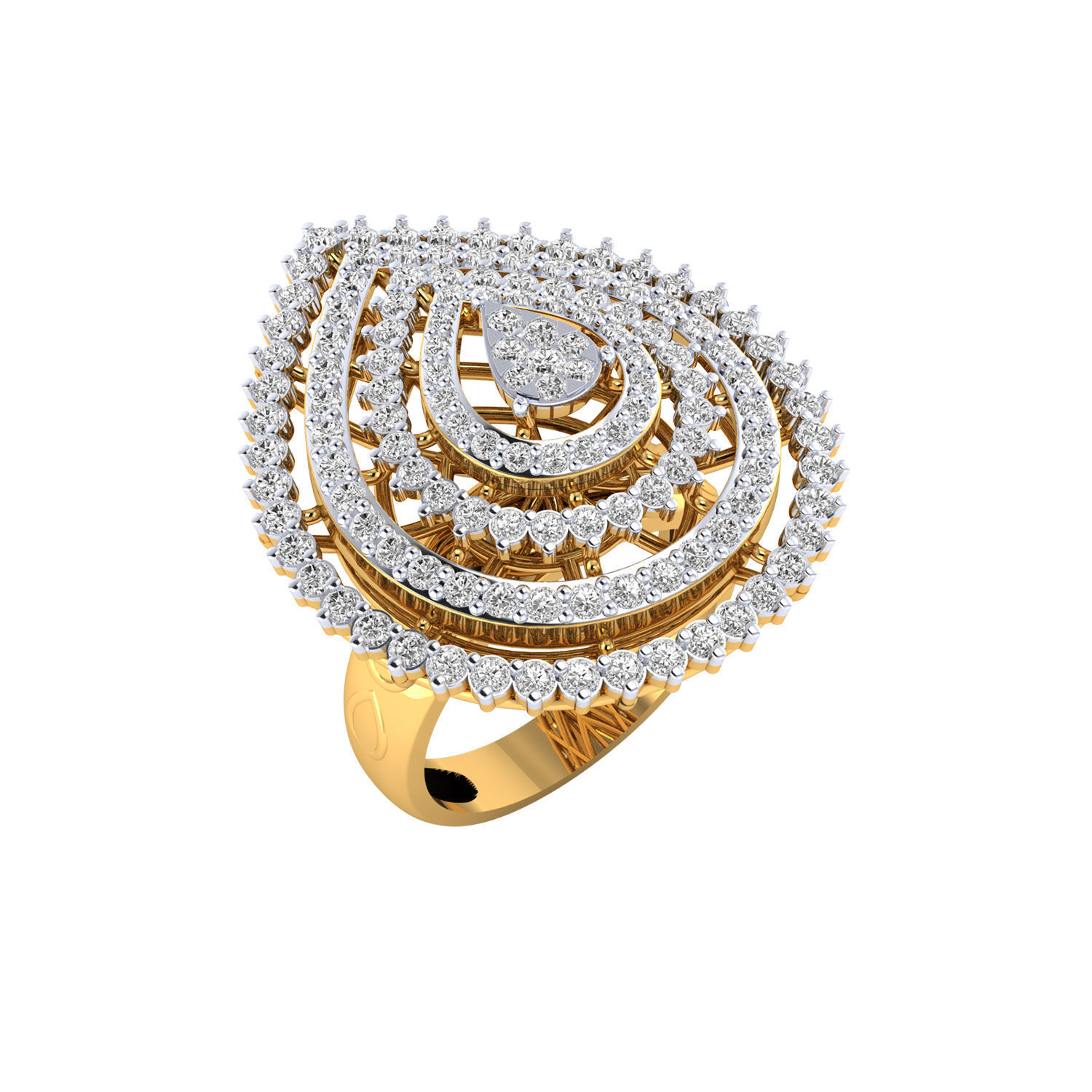 Women ring 3dm render detail 3D print model 3D print model_8