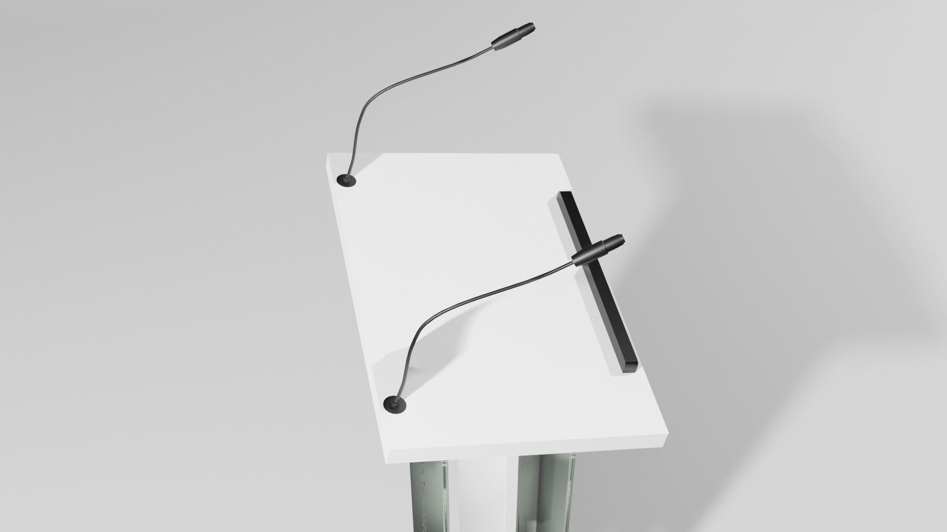 Podium 7 with logo Low-poly 3D model_6