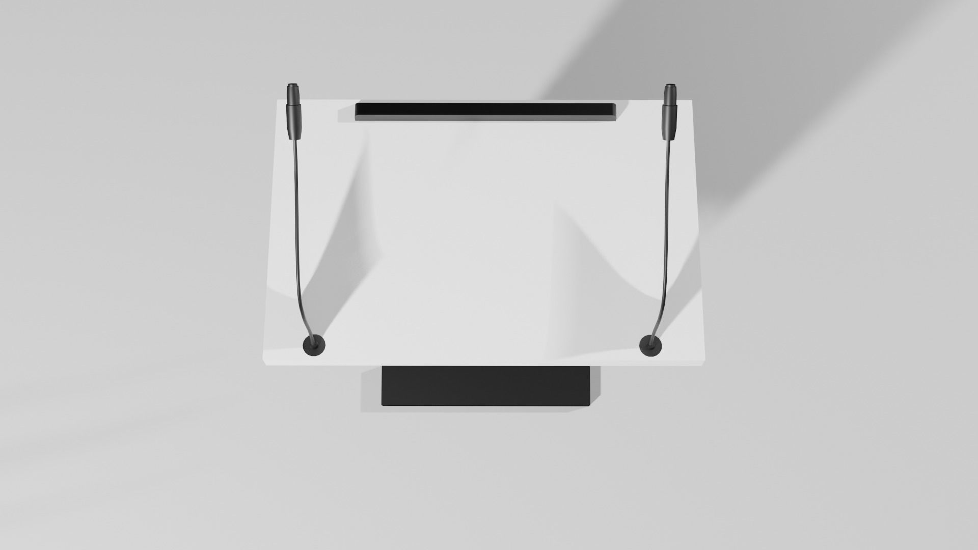 Podium 7 with logo Low-poly 3D model_3