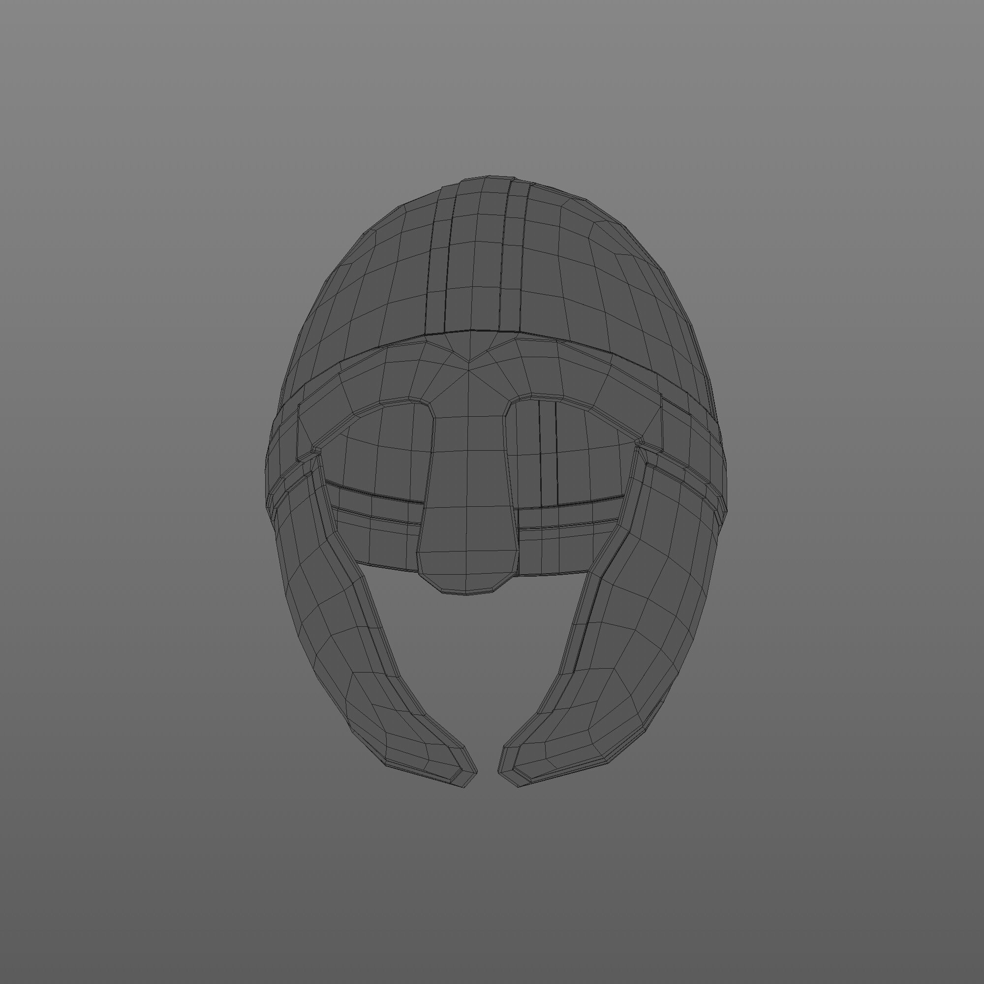 Viking helmet engraved 3D model_27