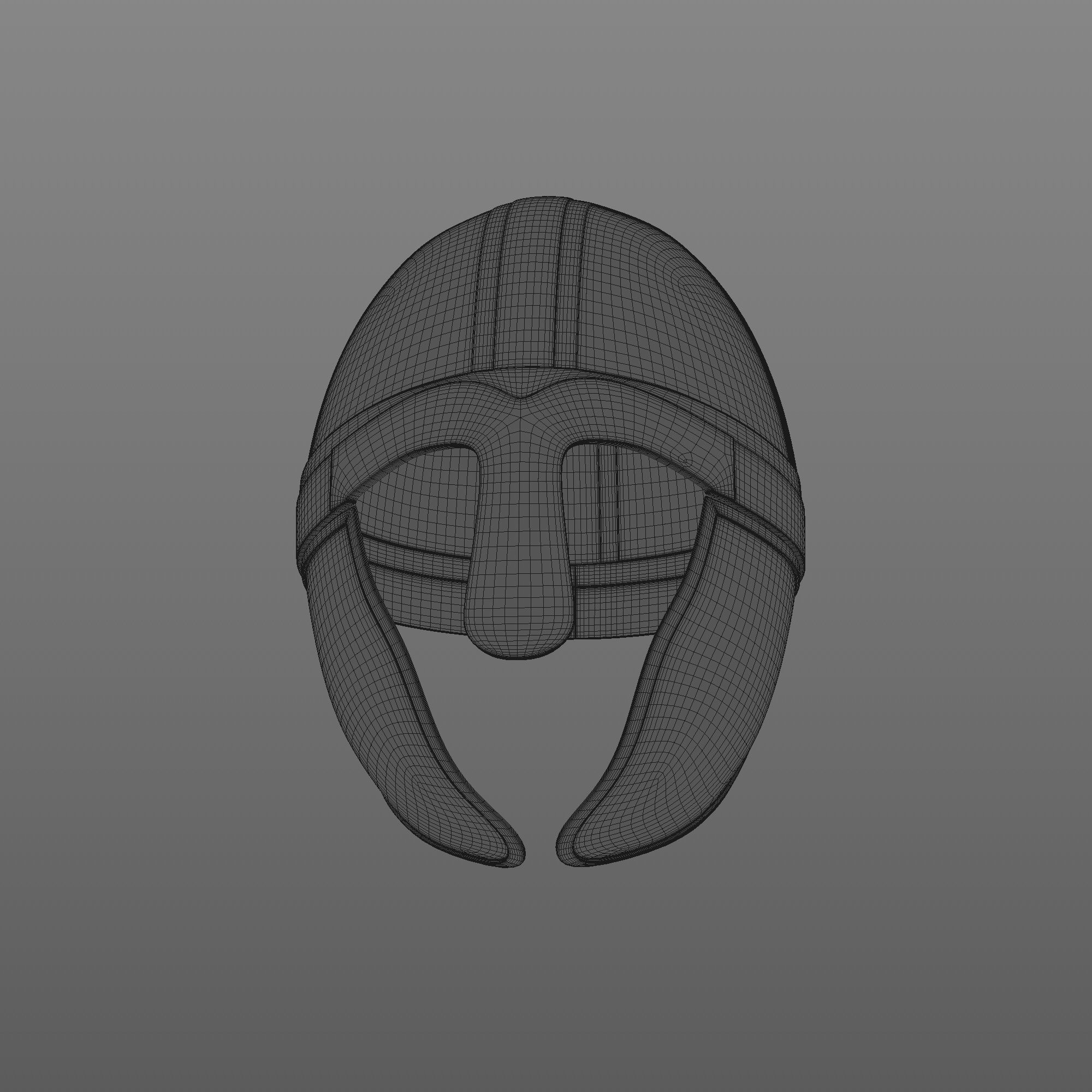 Viking helmet engraved 3D model_30