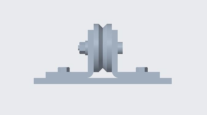 Wheel support 3D print model