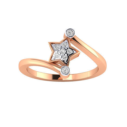 Women star ring 3dm render detail 3D print model 3D print model