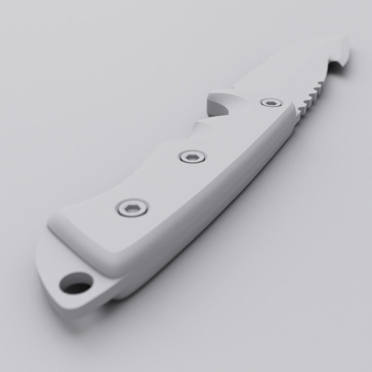 Printable knife 3D print model_2