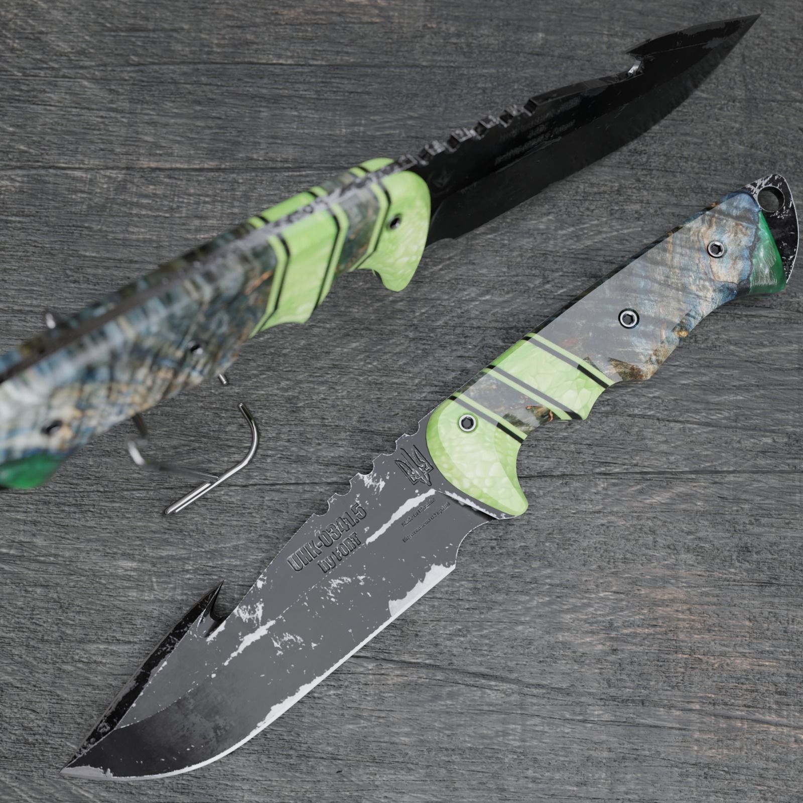 Printable knife 3D print model_12