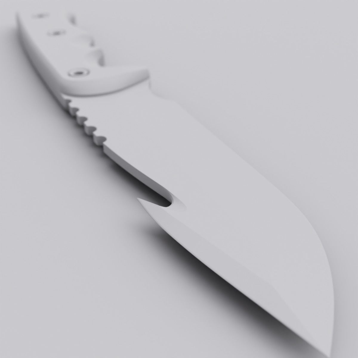 Printable knife 3D print model_3
