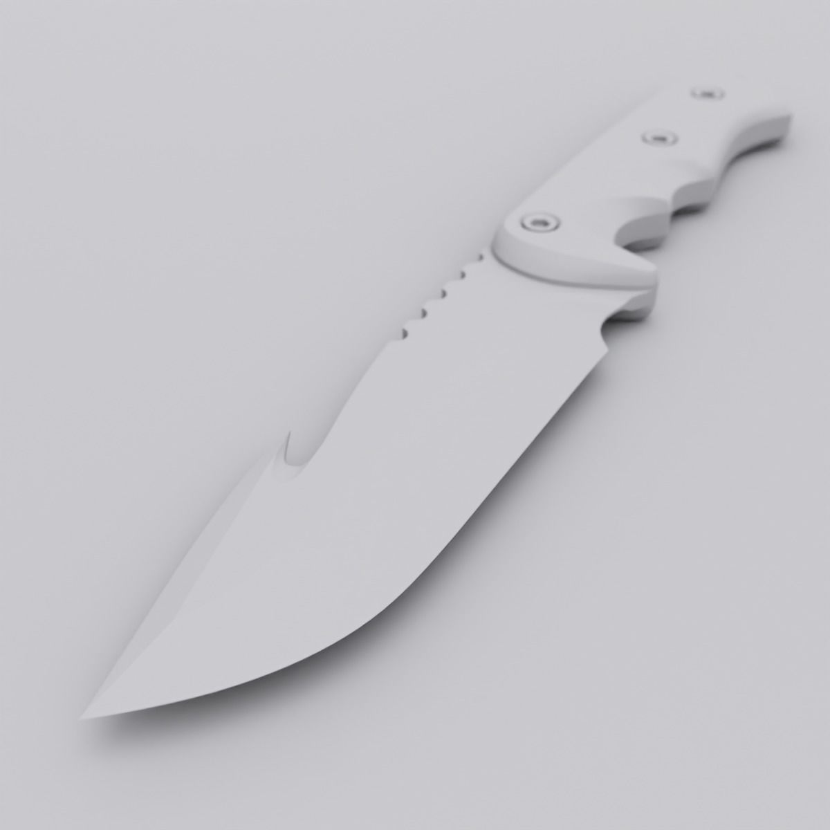 Printable knife 3D print model_1
