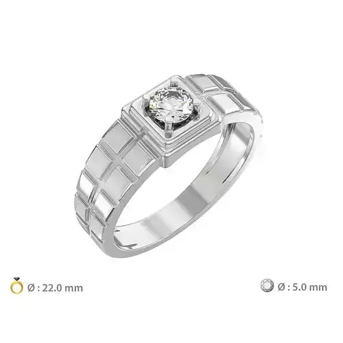 N177 5 mm stone brick ring