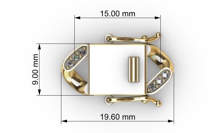 9MM MIAMI CUBAN LINK CHAIN DIAMOND 3D print model_6