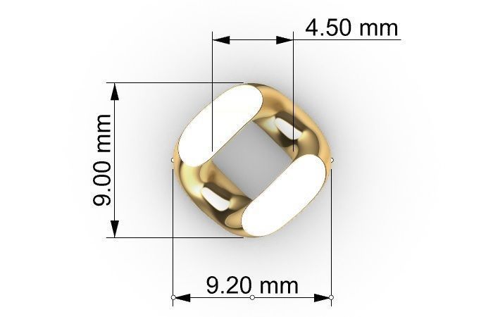 9MM MIAMI CUBAN LINK CHAIN DIAMOND 3D print model_8
